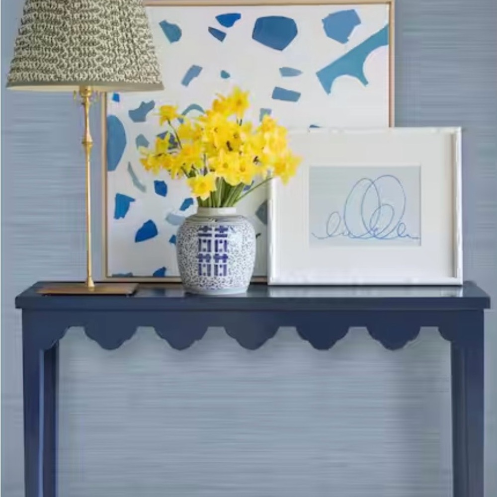 NuWallpaper x Society Social Mineral Blue Peel & Stick Wallpaper Coast Luxe NEW - Picture 4 of 6